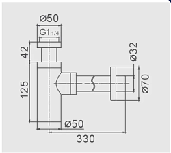 Нижний сифон ( колено) черный HB80-7